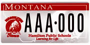 Hamilton School District Number 3 plate sample