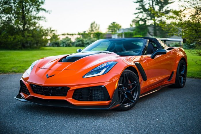Orange Chevrolet Corvette ZR1