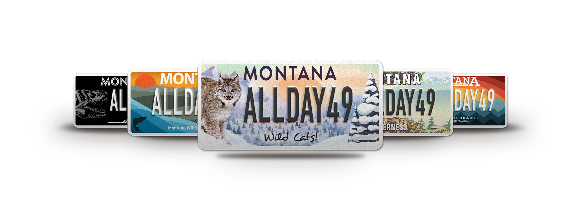 Montana Custom Sponsored Plate Examples